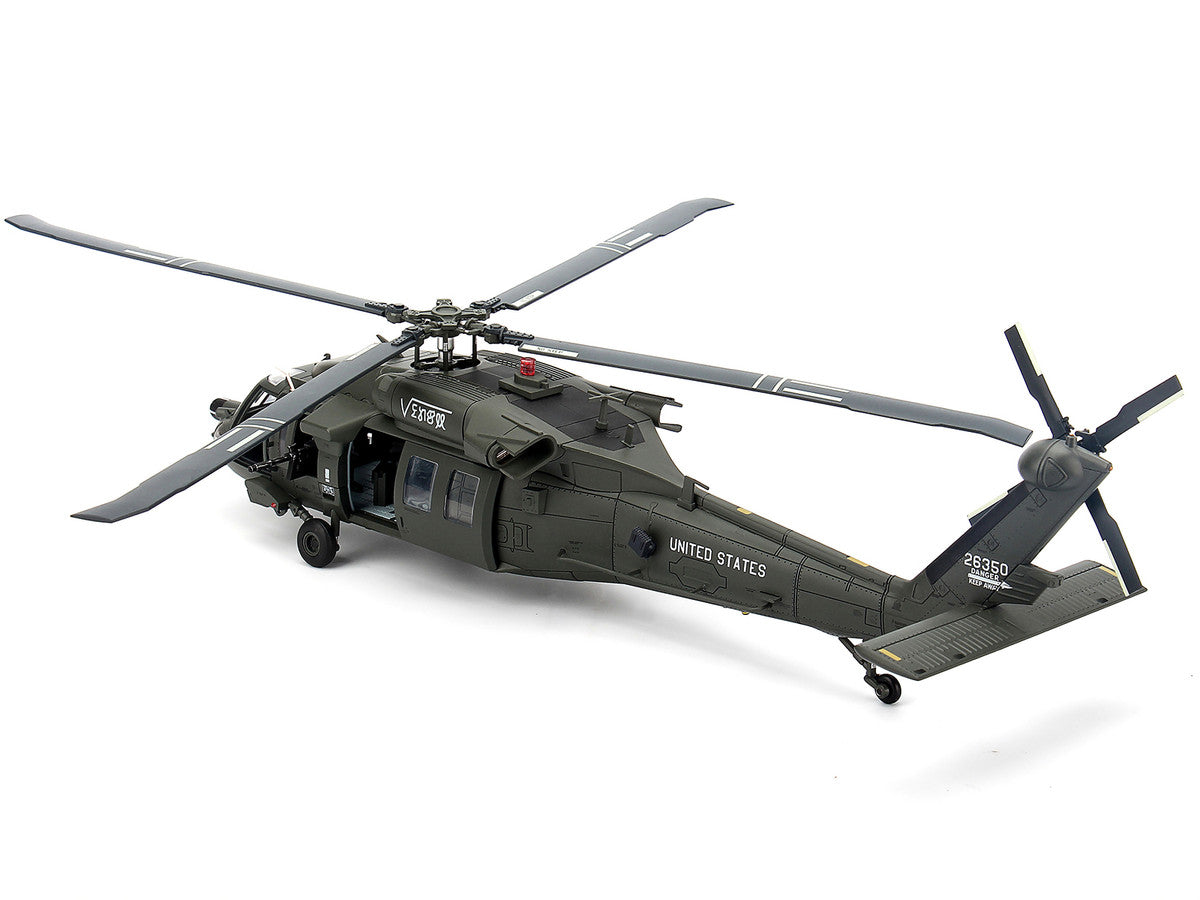 Sikorsky MH-60L Black Hawk Helicopter "160th Special Operations Aviation Regiment Battle of Mogadishu Operation Gothic Serpent Somalia" (1993) United States Army 1/48 Diecast Model by Bless Wing-2