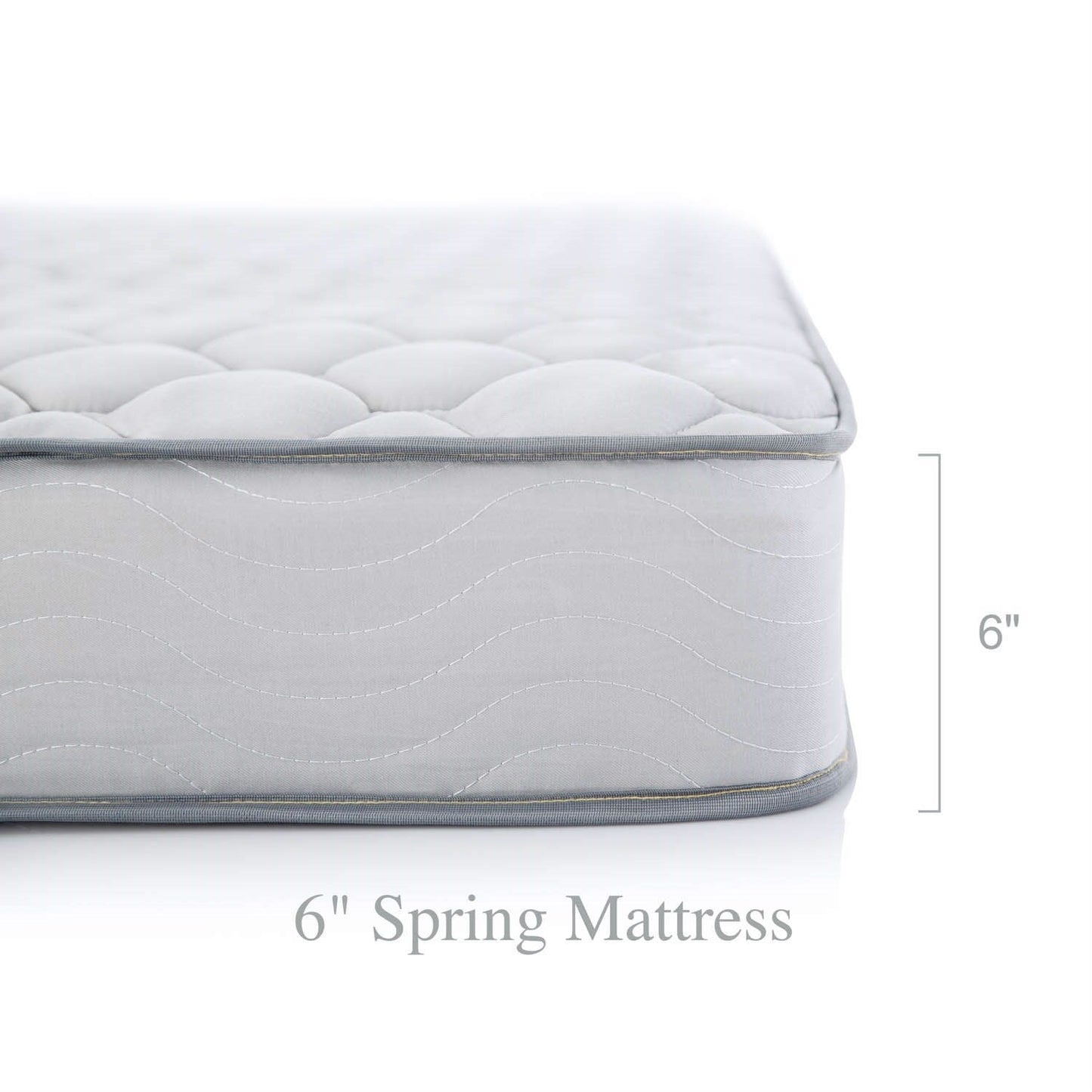California King 6-inch Thick Innerspring Mattress with Quilted Cover - Medium Firm FastFurnishings