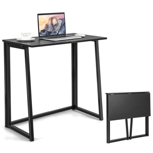 31 Inch Space-saving Folding Computer Desk for Home Office-Natural W2B