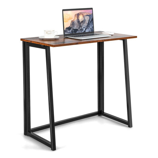 31 Inch Space-saving Folding Computer Desk for Home Office-Natural W2B