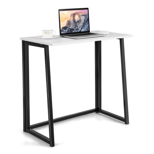 31 Inch Space-saving Folding Computer Desk for Home Office-Natural W2B