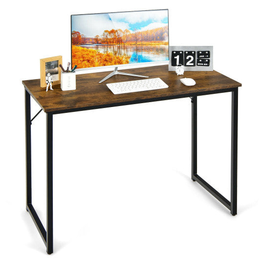 L Shaped Computer Desk and Writing Workstation for Home and Office-White