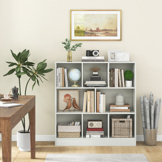 41 Inches 8-Cube Freestanding Bookcase for Kids-White W2B