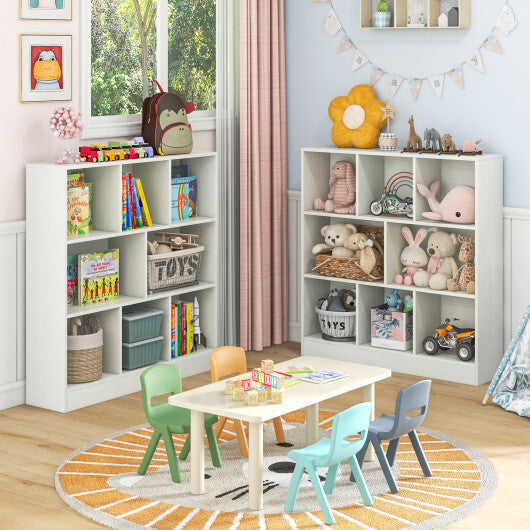 41 Inches 8-Cube Freestanding Bookcase for Kids-White W2B