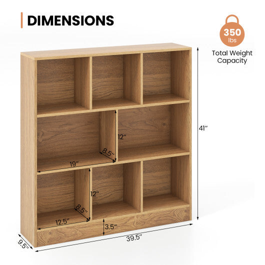41 Inches 8-Cube Freestanding Bookcase for Kids-White W2B