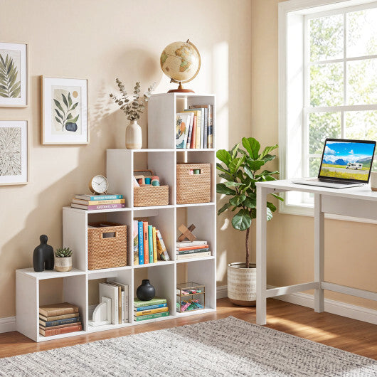 4-Tier Bookshelf with 2 Anti-Tipping Kits for Home Office-Natrual W2B