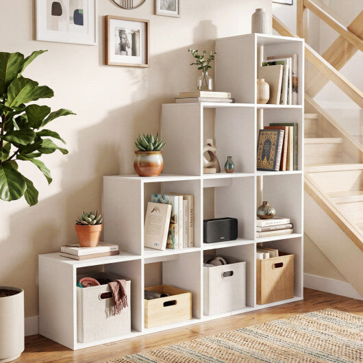 4-Tier Bookshelf with 2 Anti-Tipping Kits for Home Office-Natrual W2B