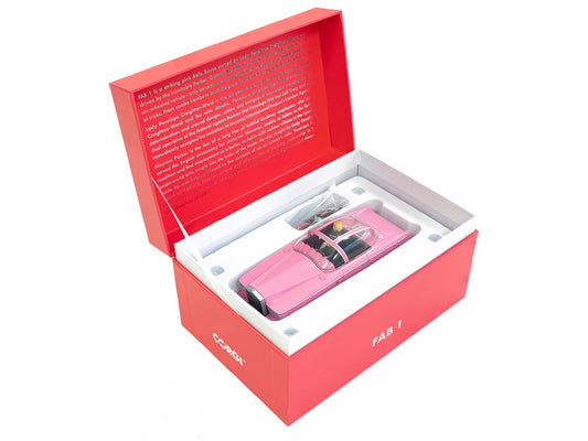 Rolls Royce FAB 1 Pink with Figures "Thunderbirds" (1965-1966) TV Series "F.A.B. Collection" Diecast Model by Corgi-1
