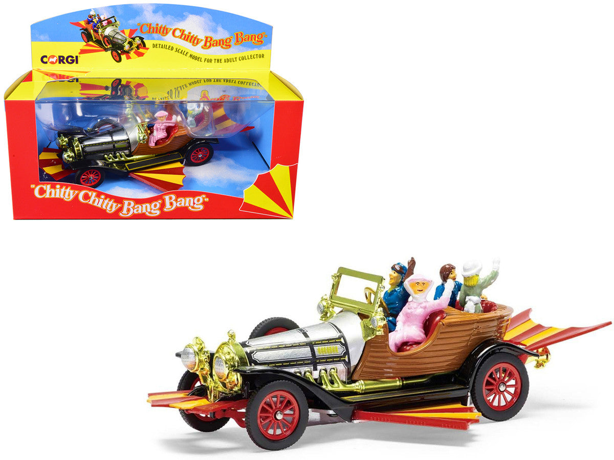 Chitty Chitty Bang Bang Car with 4 Sitting Figures "Chitty Chitty Bang Bang" (1968) Movie Diecast Model Car by Corgi Corgi