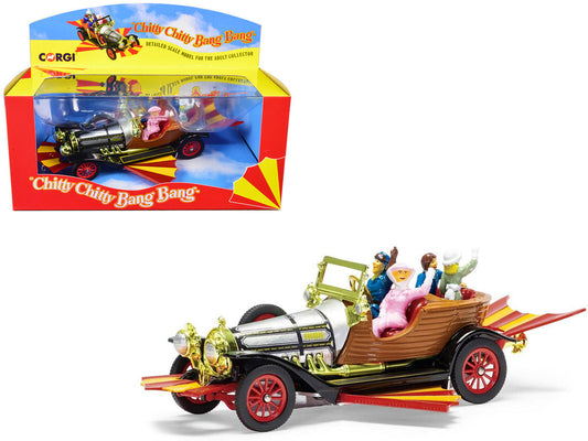 Chitty Chitty Bang Bang Car with 4 Sitting Figures "Chitty Chitty Bang Bang" (1968) Movie Diecast Model Car by Corgi Corgi
