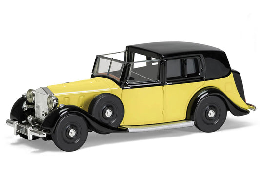 Rolls Royce Phantom III Sedanca de Ville Yellow with Black Top James Bond 007 "Goldfinger" (1964) Movie Diecast Model by Corgi-1