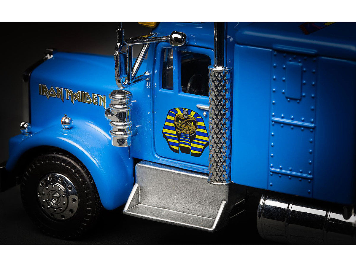 Iron Maiden "Powerslave" Transport Truck Blue "World Slavery Tour 1984-85" 1/50 Diecast Model by Corgi Corgi