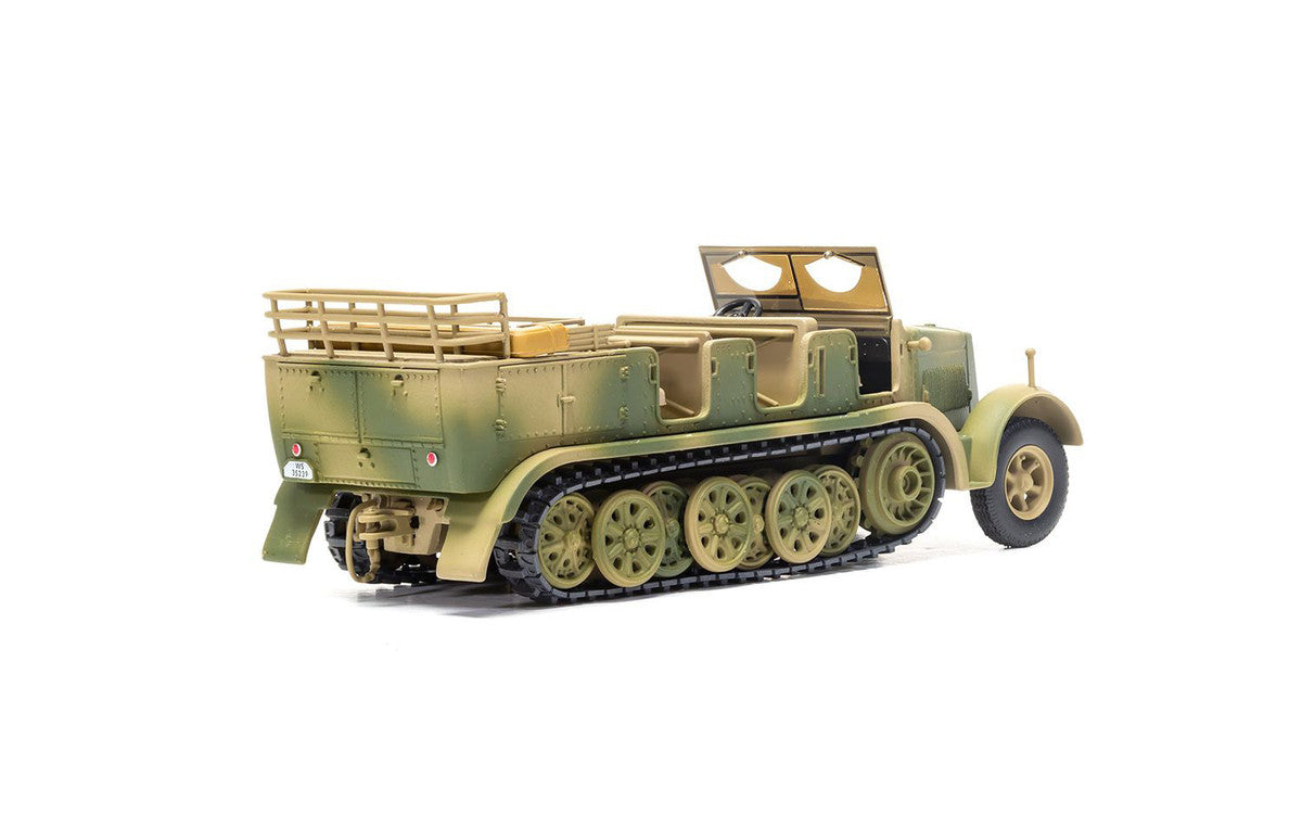 Krauss-Maffei Sd.Kfz.7 Medium Towing Half-Track AFV "Luftwaffe FlaK Gun Artillery Tractor Tunisia" (1943) German Army "Military Legends" Series 1/50 Diecast Model by Corgi Corgi