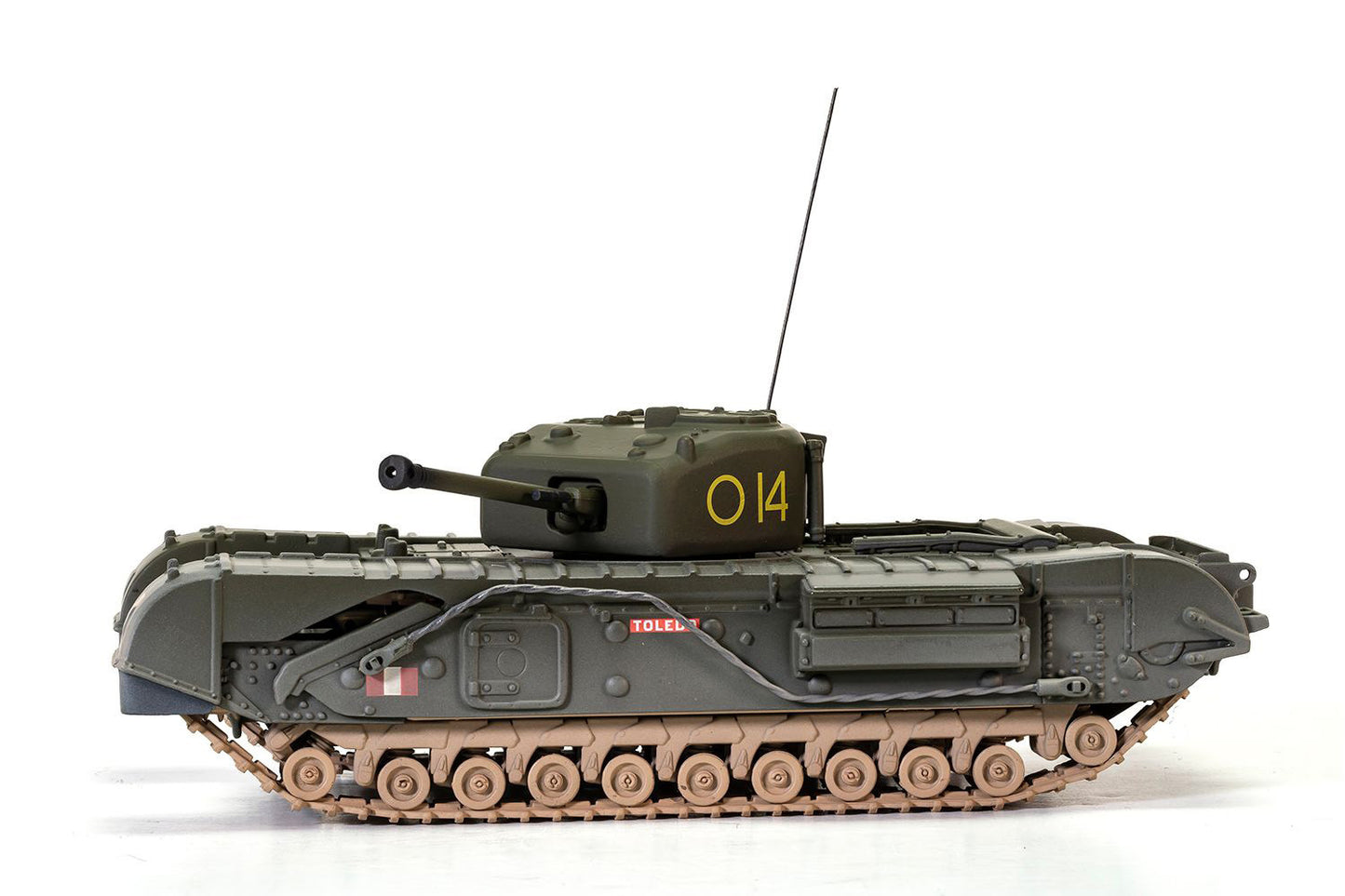 Churchill Mk.IV Tank "'To Catch a Tiger' 'Toledo' C Squadron 14 Troop 21st Army Tank Brigade Tunisia" (1943) British Royal Army "Military Legends" Series 1/50 Diecast Model by Corgi