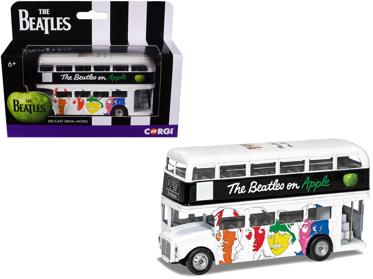 The Beatles London Double Decker Bus "The White Album" White Diecast Model Car by Corgi Corgi