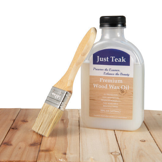 Wood Wax Oil for Outdoor and Indoor Furniture Teak Care Kit to Restore and Protect Wood W2B