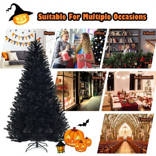 7.5 Feet Hinged Artificial Halloween Christmas Tree W2B
