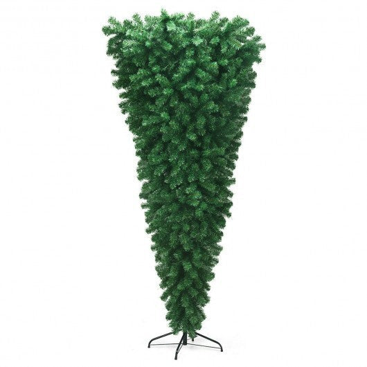 7 Feet Unlit Upside Down Artificial Christmas Tree W2B