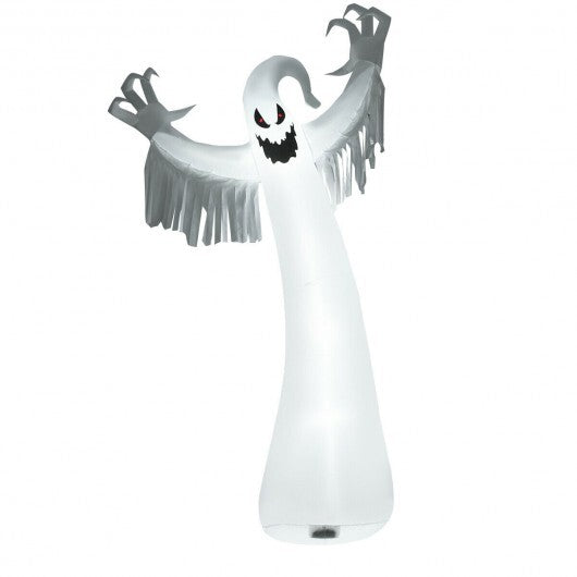 12 Feet Halloween Inflatable Spooky Ghost with Blower and LED Lights W2B