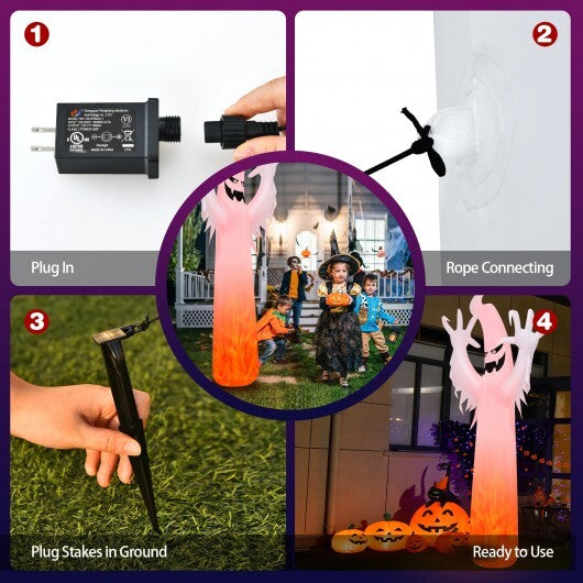 12 Feet Halloween Inflatable Decoration with Built-in LED Lights W2B