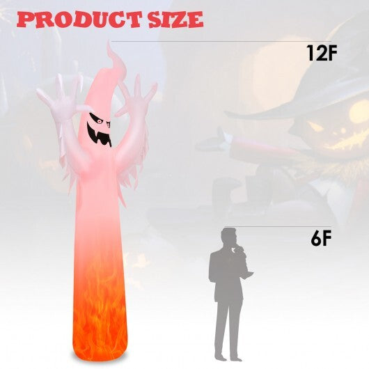 12 Feet Halloween Inflatable Decoration with Built-in LED Lights W2B