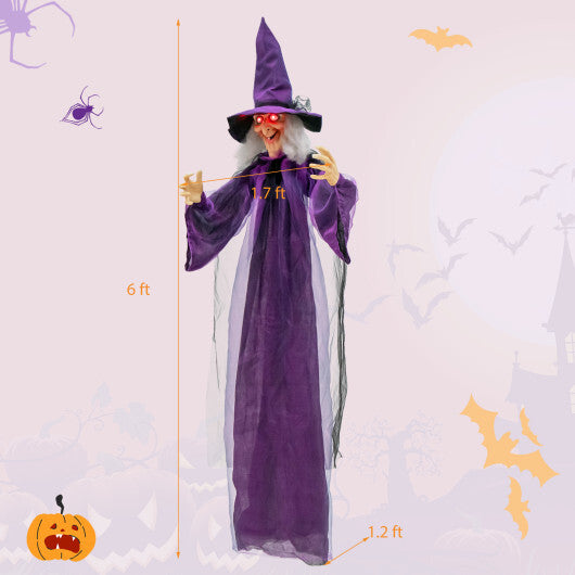 Hanging Halloween Decoration with Pre-Recorded Phrases W2B