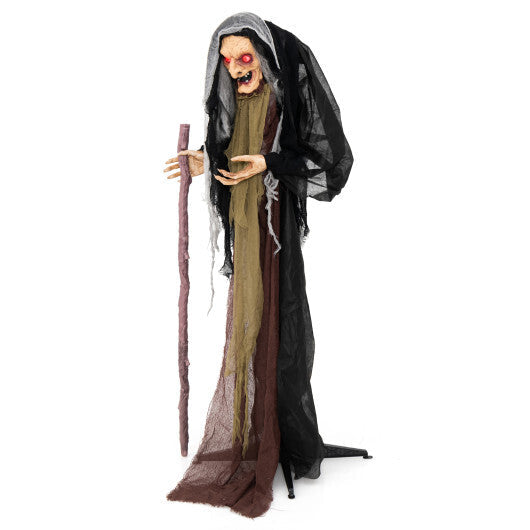 Life Size Animatronic Witch with Pre-Recorded Phrases W2B