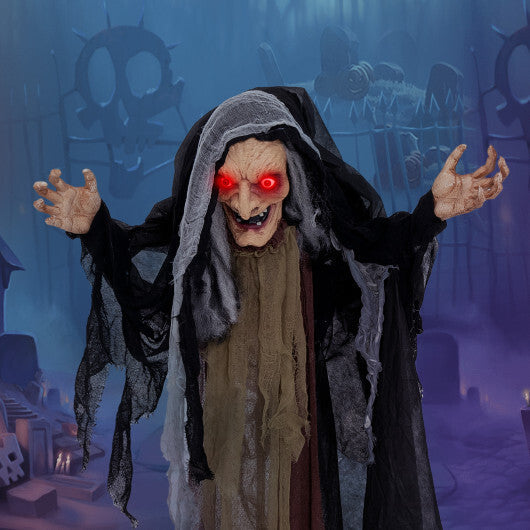 Life Size Animatronic Witch with Pre-Recorded Phrases W2B