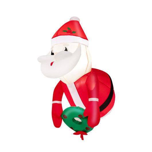 3.3 Feet Lighted Inflatable Santa Claus Broke Out from Window W2B