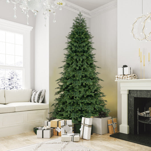 Artificial Christmas Tree Green Hinged Holiday Tree with 721/1019 Lush Branch Tips-6 ft W2B
