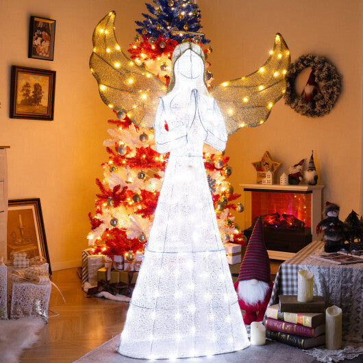 5 ft Festive Pre-Lit Angel with Halo and 150 LED Lights W2B