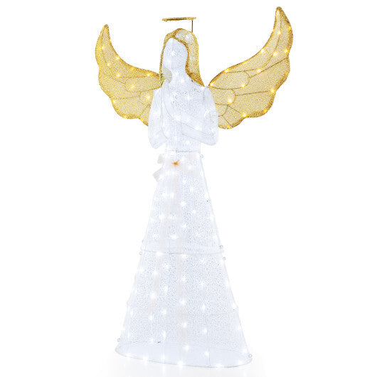 5 ft Festive Pre-Lit Angel with Halo and 150 LED Lights W2B