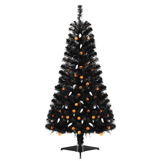 4.5 Feet Artificial Halloween Tree with 6 Lighting Modes and 5 Musics W2B