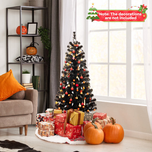 4.5 Feet Artificial Halloween Tree with 6 Lighting Modes and 5 Musics W2B
