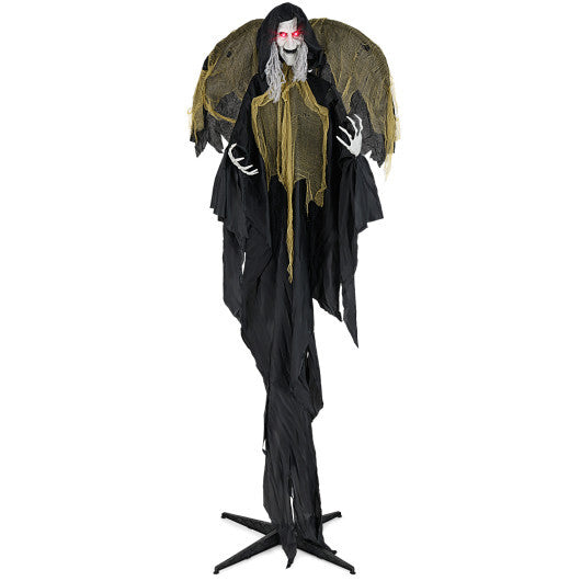 8.2 ft Halloween Standing Witch with Lighted Eyes and Automatic Wing Movement W2B