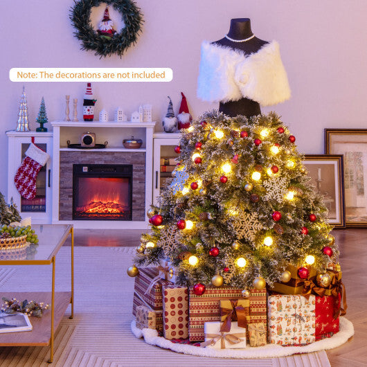 5 FT Pre-lit Mannequin Artificial Christmas Tree Hinged Dress Form Xmas Tree with 465 Branch Tips W2B