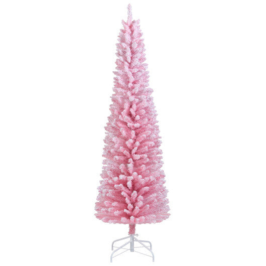 6 FT Artificial Christmas Tree with 460 Branch Tips and Folding Metal Stand W2B