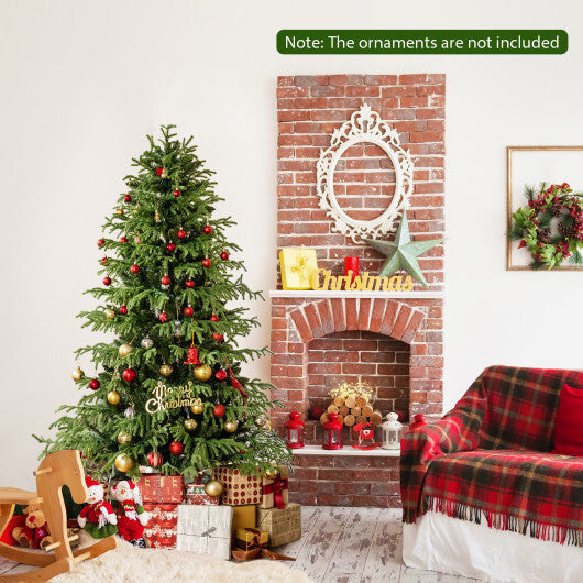 Artificial Christmas Tree with LED Lights and PVC Mixed Branch Tips-7 W2B