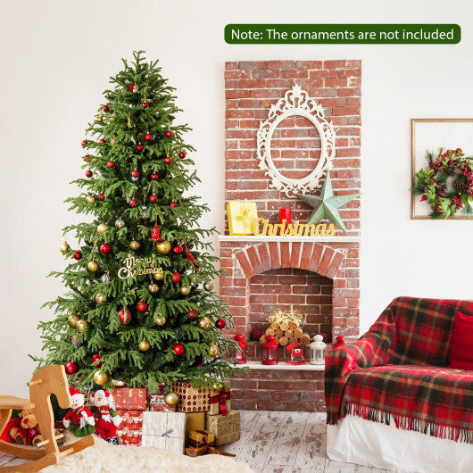 Artificial Christmas Tree with LED Lights and PVC Mixed Branch Tips-7 W2B