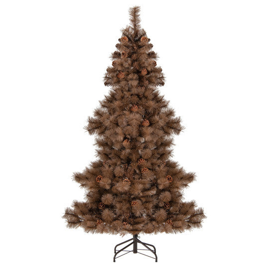 6 Feet Artificial Christmas Tree with 493 Branch Tips for Home Office Carnival W2B