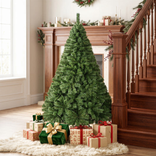 Costway 5 FT Artificial Christmas Tree with 519 Full Branch Tips & Folding Metal Stand W2B
