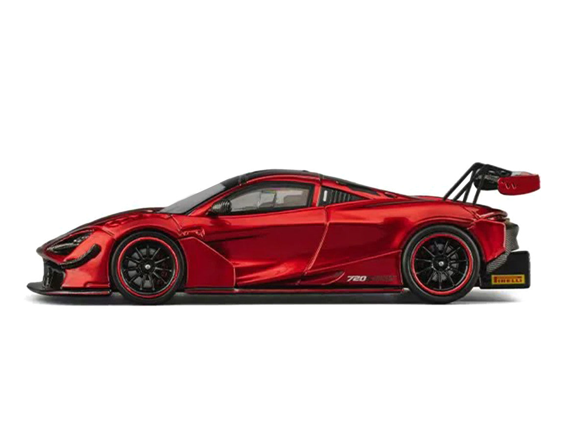 McLaren 720S GT3X Red Metallic 1/64 Diecast Model Car by CM Model-1