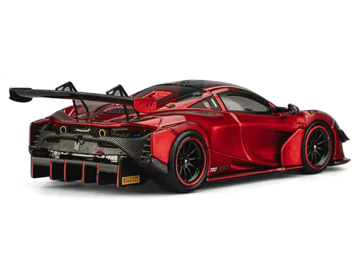 McLaren 720S GT3X Red Metallic 1/64 Diecast Model Car by CM Model-2