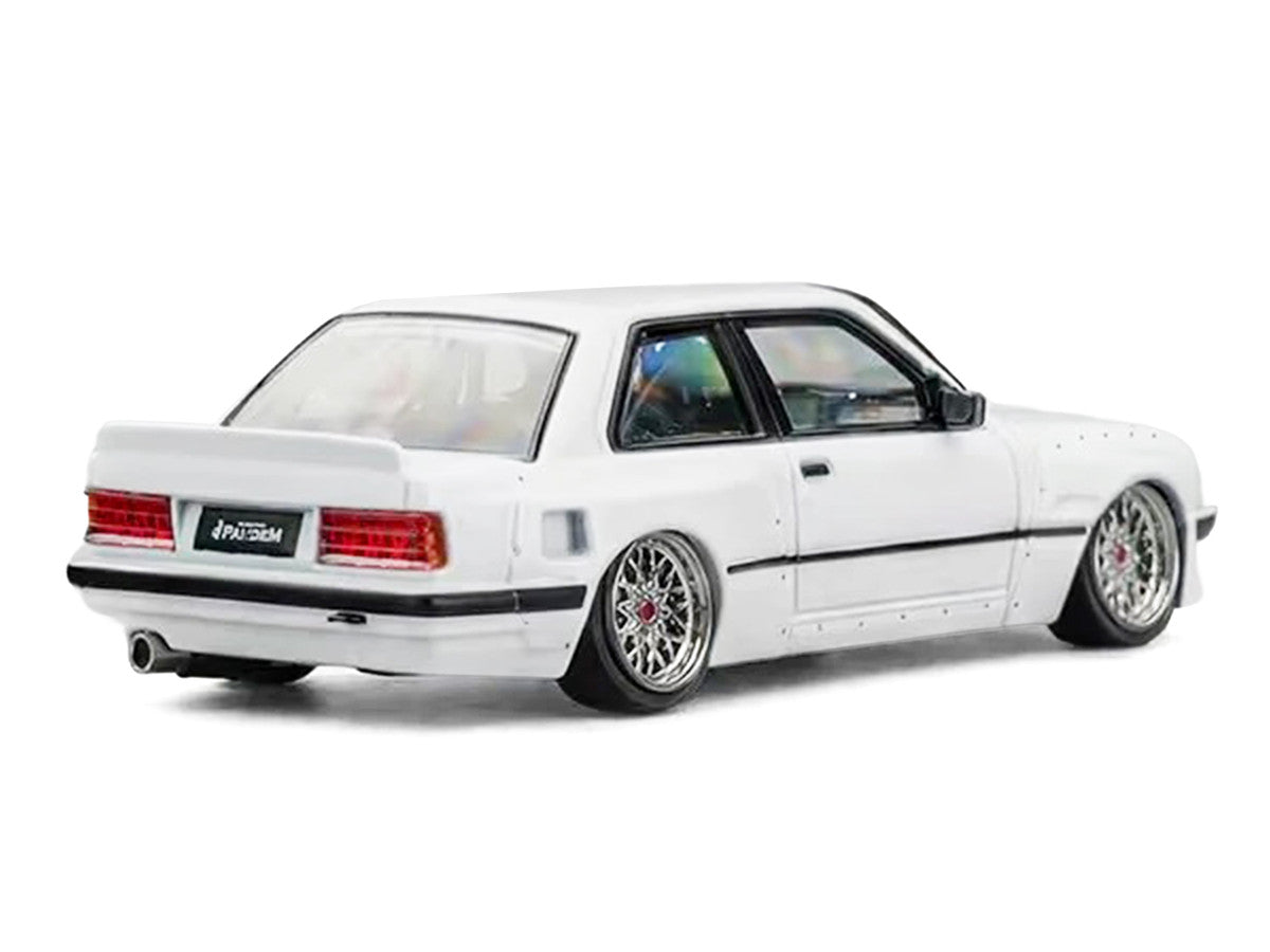 Pandem E30 V1 White with Extra Wheels 1/64 Diecast Model Car by CM Models CM Models