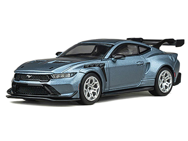 Ford Mustang GTD Light Blue Metallic 1/64 Diecast Model Car by CM Models CM Models
