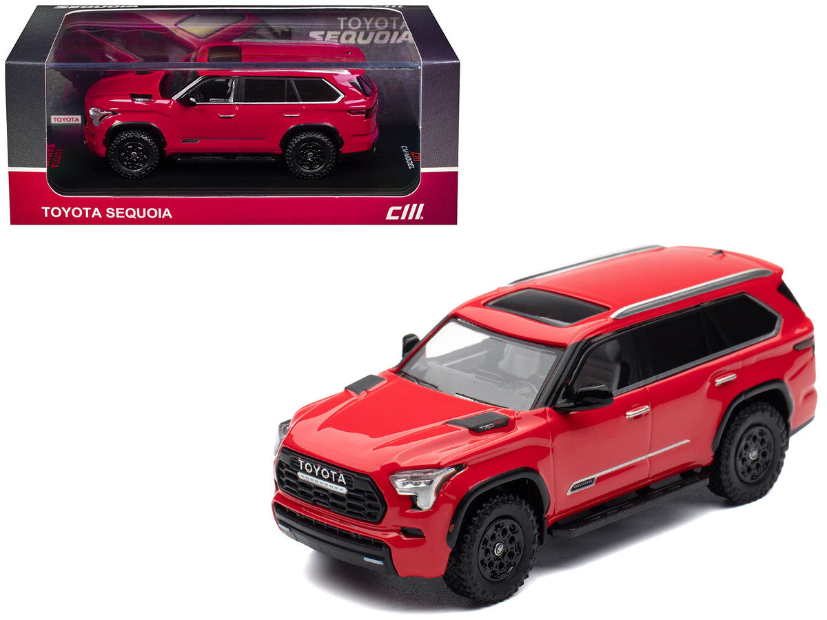2024 Toyota Sequoia Solar Red 1/64 Diecast Model Car by CM Model CM Models
