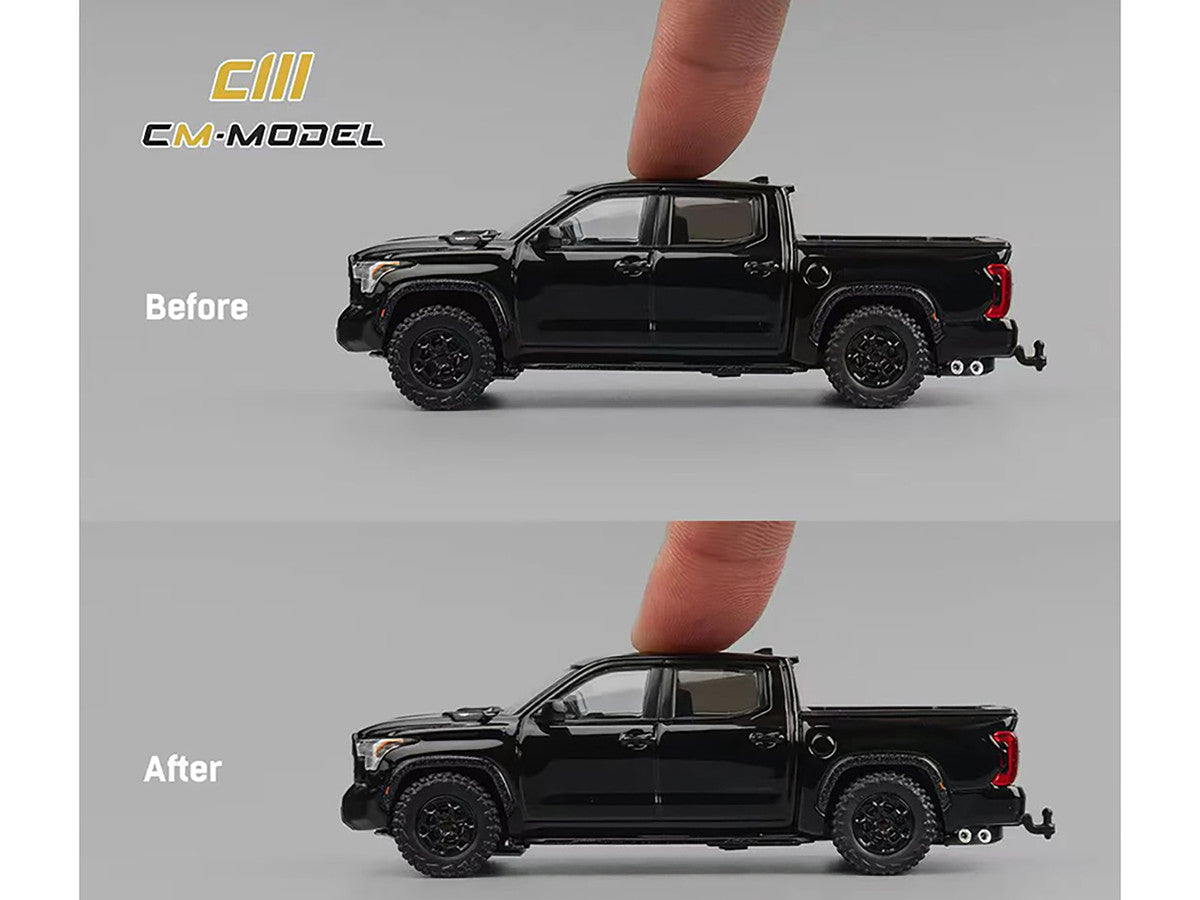 Toyota Tundra Pickup Truck Black 1/64 Diecast Model Car by CM Models CM Models