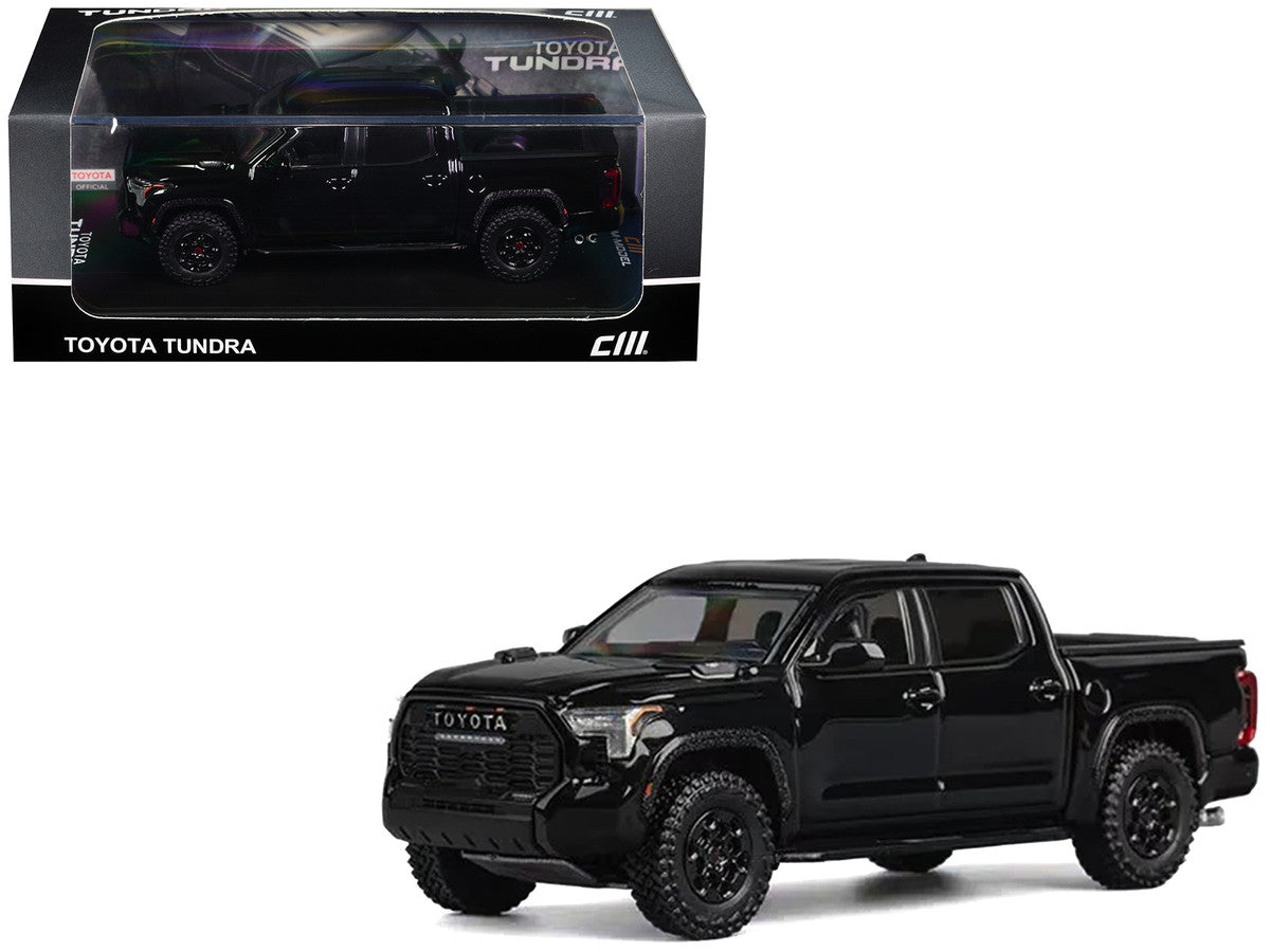 Toyota Tundra Pickup Truck Black 1/64 Diecast Model Car by CM Models CM Models