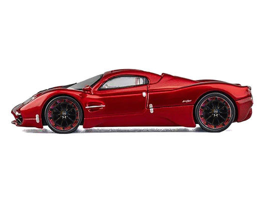 Pagani Utopia Red Metallic with Red Carbon Top 1/64 Diecast Model Car by CM Model CM Models