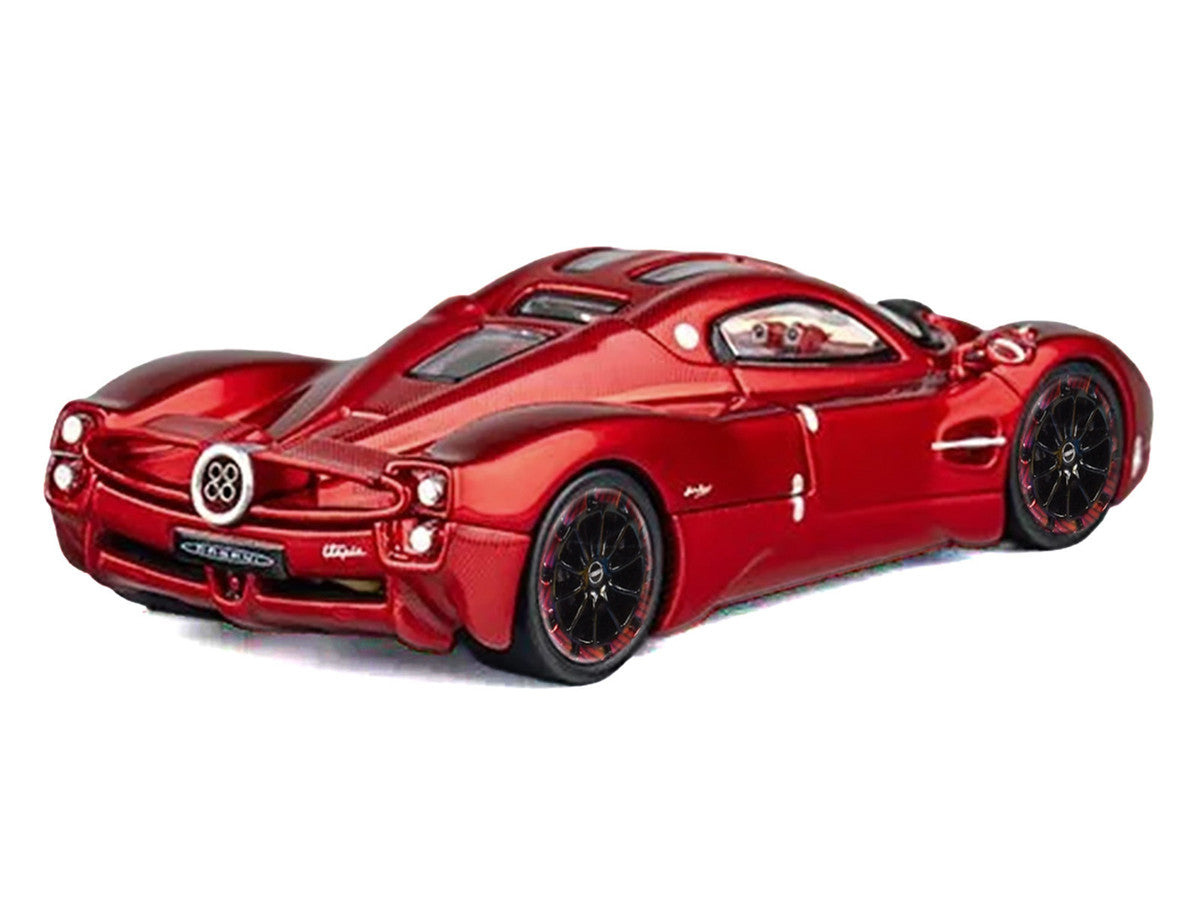 Pagani Utopia Red Metallic with Red Carbon Top 1/64 Diecast Model Car by CM Model CM Models